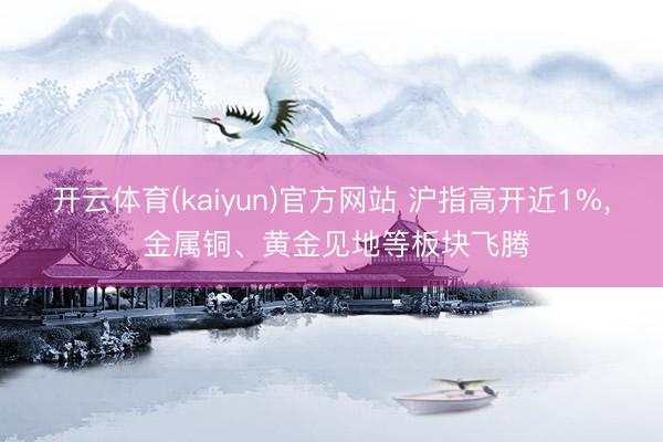 开云体育(kaiyun)官方网站 沪指高开近1%， 金属铜、黄金见地等板块飞腾